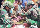 Prajurit Koops TNI Habema Serentak Berikan Pelayanan Kesehatan di Pelosok Papua